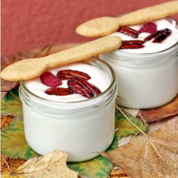 Maple Mousse with Maple Cookie Spoons