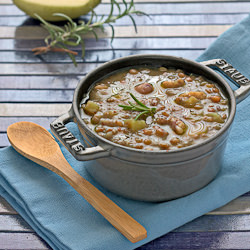 Chestnut, Lentils Soup