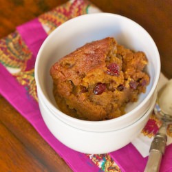 Pumpkin-Cranberry Pudding Cake