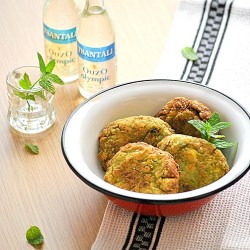 Fritters with Peas and Feta Cheese