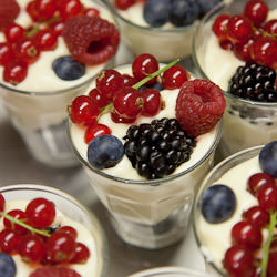 Zabaglione with Forest Fruit