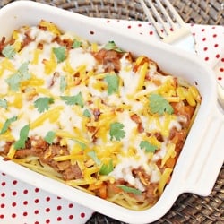 Baked Southwestern Spaghetti