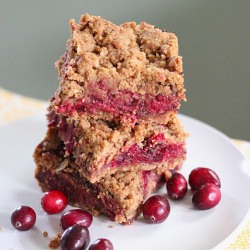 Cranberry Crumb Bars
