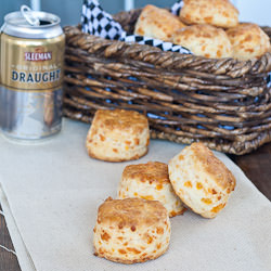 Cheddar Cheese Biscuits with Butter