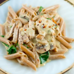 Penne Alfredo with Chicken