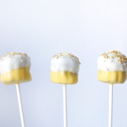 Festive Gold & Violet Cake Pops