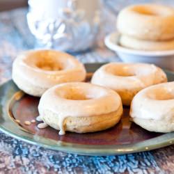 Baked Vanilla Glazed Donuts