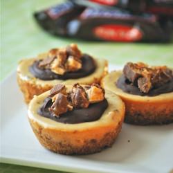 Snickers Mini Cheesecakes