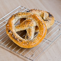 Pretzels and Bagels from Pizza Dough