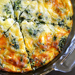 Spinach & Mushroom Quiche