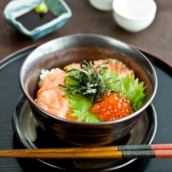 Salmon and Ikura Donburi