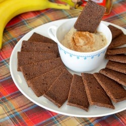 Cacao Cookies w/ Cinnamon Cream