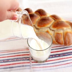 Milk And Challah Bread