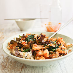 Grilled Fish Bibimbap