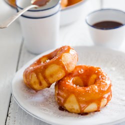 Burnt Caramel Sea Salt Donuts