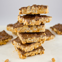 Chocolate Toffee Crisp Squares