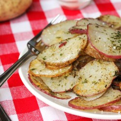 Baked Herb & Parmesan Potato Slices