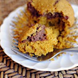 Nutella Cheesecake Pumpkin Muffins