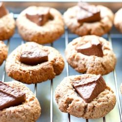 Toblerone Thumbprint Cookies