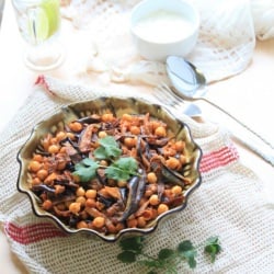 Aubergine Chickpeas Curry