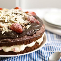 Devil’s Food Cake with Cream