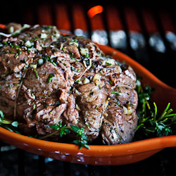 Garlic Stuffed Petite Tender Roast