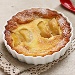 Honey-Roasted Pear Clafoutis