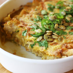 Enchiladas with Pumpkin Sauce