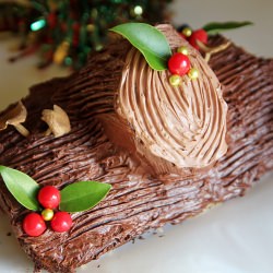Yule Log Cake