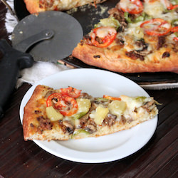 Pizza with Homemade Tomato Sauce