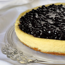 Blueberry Sour Cream Flan