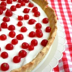 Red Currants and Cream Cheese Tart