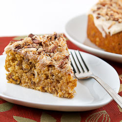 Sweet Potato Pecan Coconut Cake