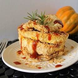 Coconut Crusted Acorn Squash Rings