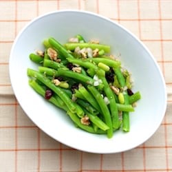 Green Beans with Walnuts& Cranberry