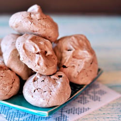 Chocolate Almond Meringues