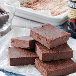 Brownie with Guinness Beer
