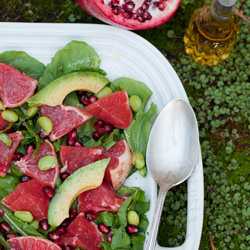 Grapefruit Edamame Salad