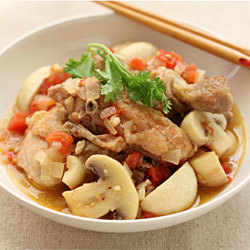 Stewed Chicken w/ Beer