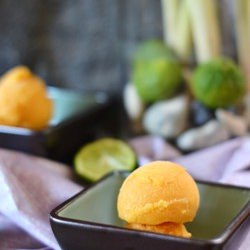 Persimmon, Kaffir Lime Sorbet