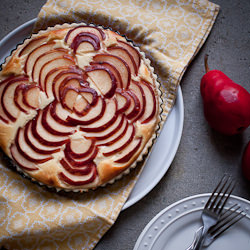 Pear Ricotta Honey Tart