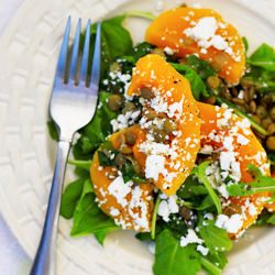 Salty-Sweet Butternut Lentil Salad