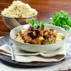 Quick Ratatouille on Quinoa