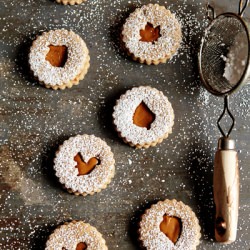 Pecan Linzer Cookies