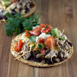 Mexican Turkey and Bean Pizza