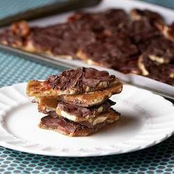 Caramel Chocolate Pretzel Bark