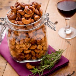 Maple Rosemary Glazed Cashews