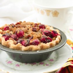 Pumpkin Cranberry Pecan Pie