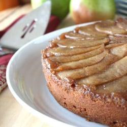 Spice Pear Upside Down Cake