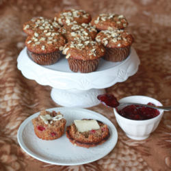 Cranberry Sauce Muffins